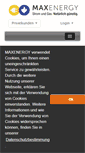 Mobile Screenshot of maxenergy.de