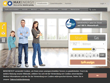 Tablet Screenshot of maxenergy.de